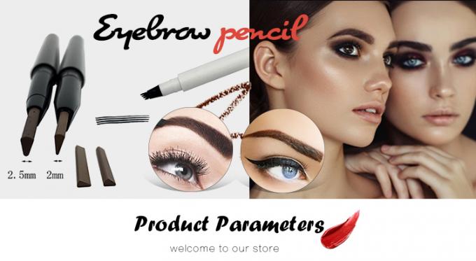 El minero dirigido doble de encargo Thin Eye Brow del lápiz de ceja de Logo Own Brand Makeup de los proveedores de China dibujó a lápiz